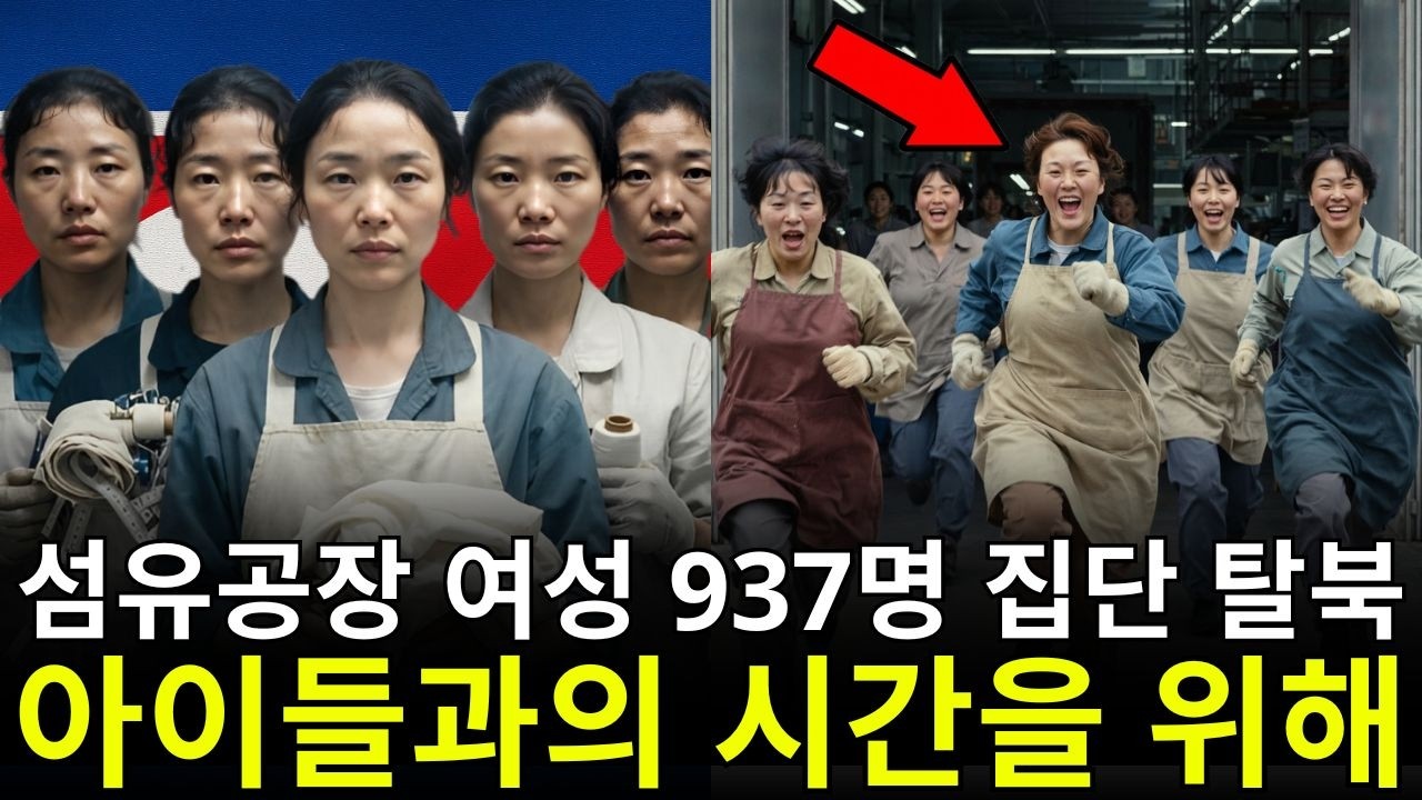 섬유공장 여성 937명, 아이들 위해 남한 탈북 | 탈북감동사연