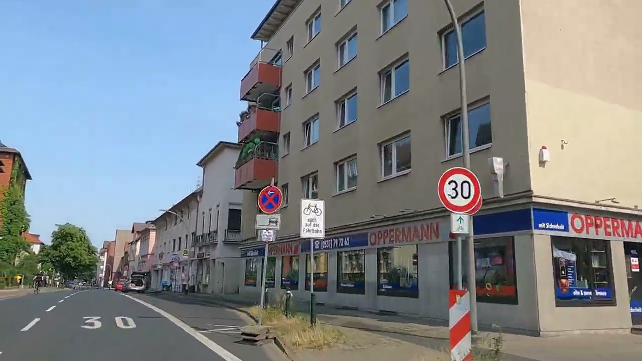 Driving in Braunschweig Germany 🇩🇪 car drive Niedersachsen with NCS Beats