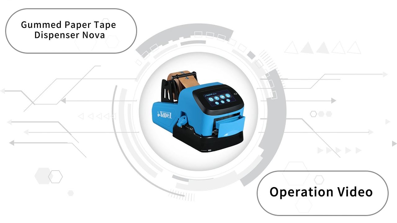 Gummed Paper Tape Dispenser: TapeZ Nova 2.0 Full Operation Guide