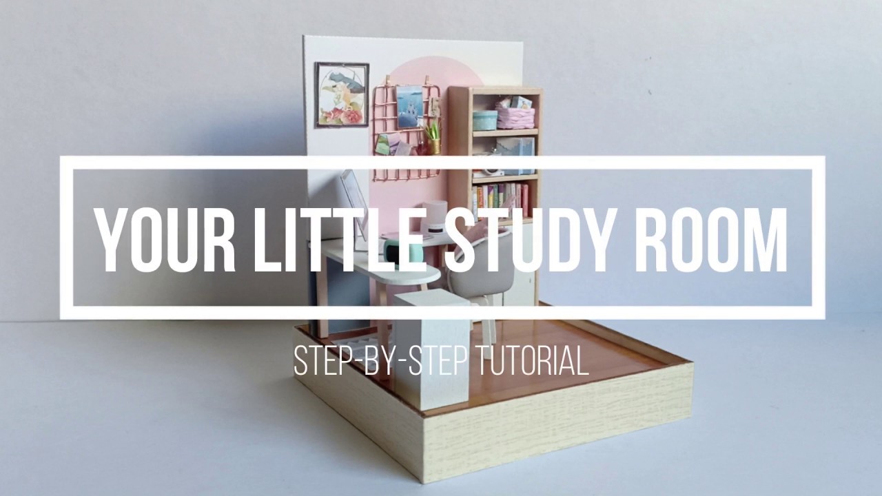 DIY MINIATURE DOLLHOUSE | Mini Study Room