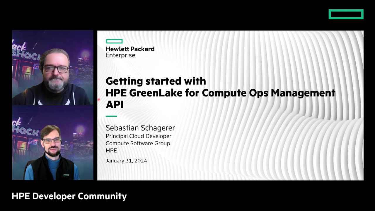 Getting started with HPE GreenLake for Compute Ops Management APIs
