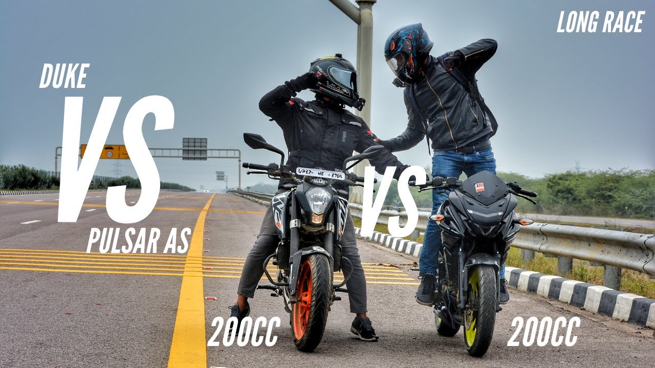 Ktm Duke 200 Vs Bajaj Pulsar AS200 Long Race | Shocking Result | Ksc Vlogs