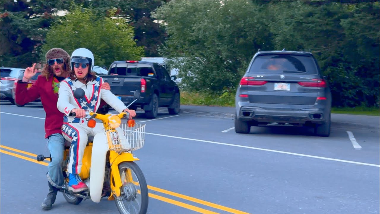 Evel Knievel Jumps A Cruise Ship!
