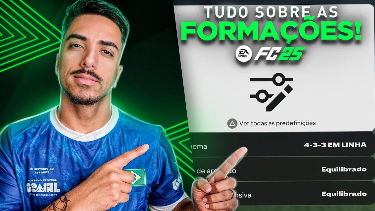 FC 25: APRENDA TUDO SOBRE AS NOVAS FORMAÇÕES e TÁTICAS 🔥
