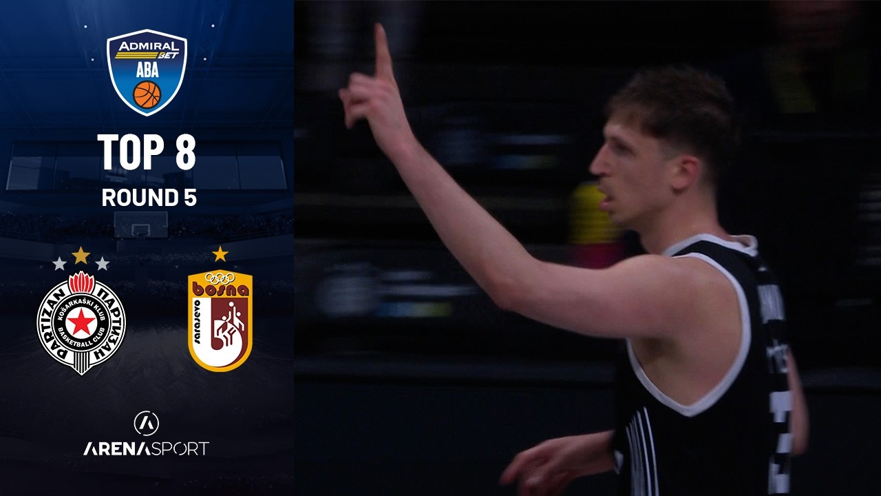 Partizan - Bosna 82:66 | ADMIRALBET ABA LIGA (5. kolo - Top 8) | 30. mart 2026.