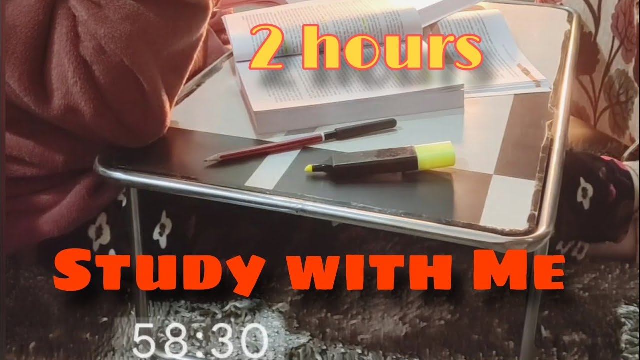 2 Hours Study with Me on a winter evening 🥶 LL.B., CA Foundation, Rain sound @PhysicsWallah
