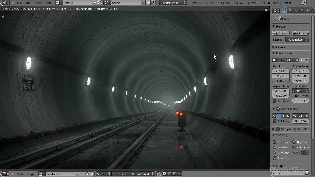Create an Underground Subway Scene in Blender - Part 1 of 2