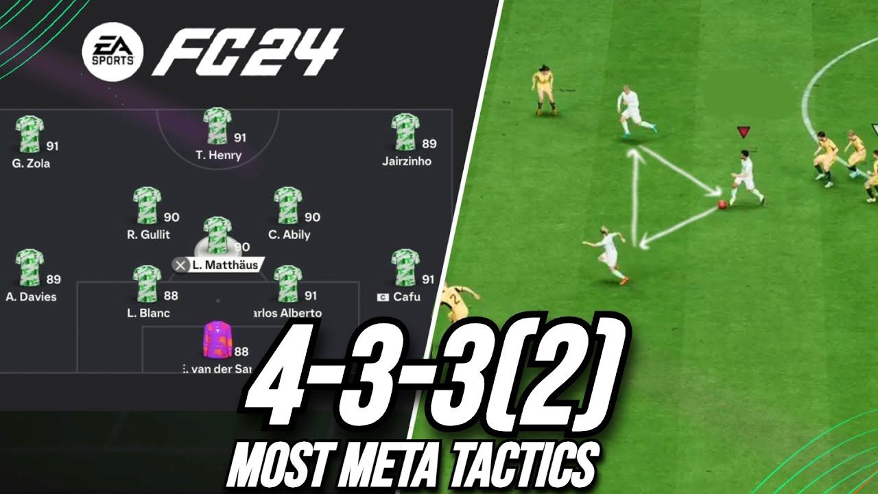 The Perfect BALANCED Formation! Best 433(2) Custom Tactics EA FC 24