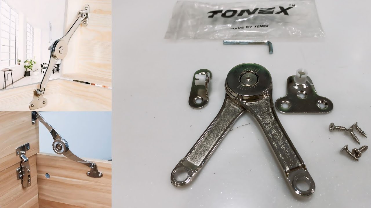 Lid Support Hinge (Unboxing) Lid Stay with Soft Close | Folding Lid Support Hinges Heavy Duty