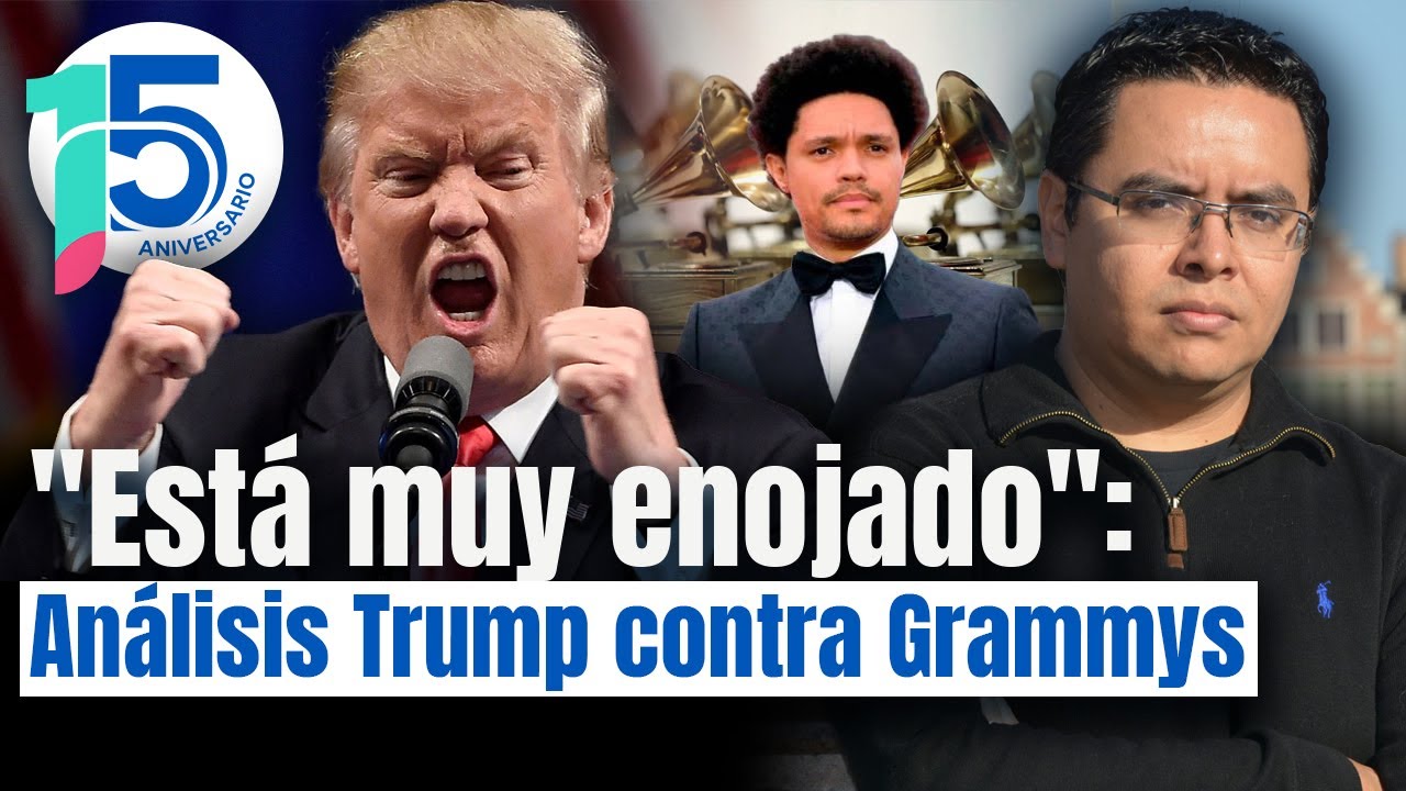 Trump truena contra presentador de los Grammy por decir que visitó la isla de Epstein