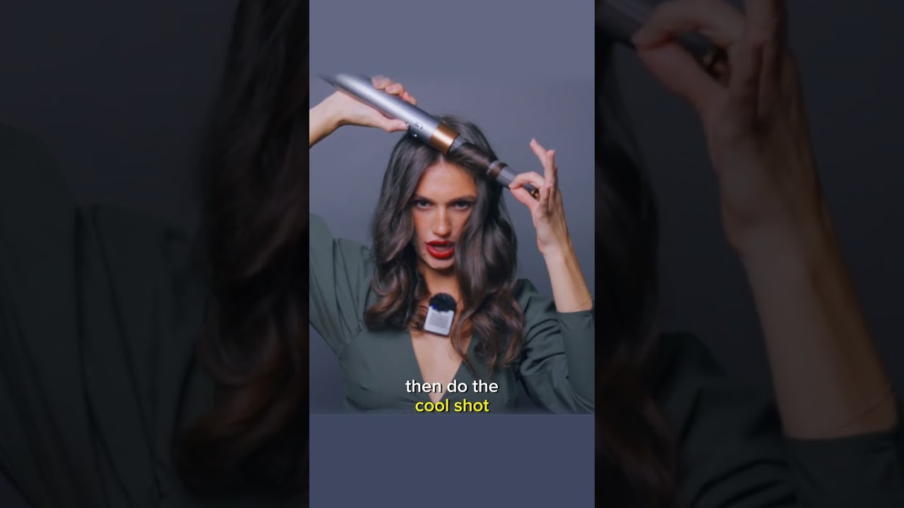 How To Do Mermaid Waves With Dyson Airwrap Curler #shorts