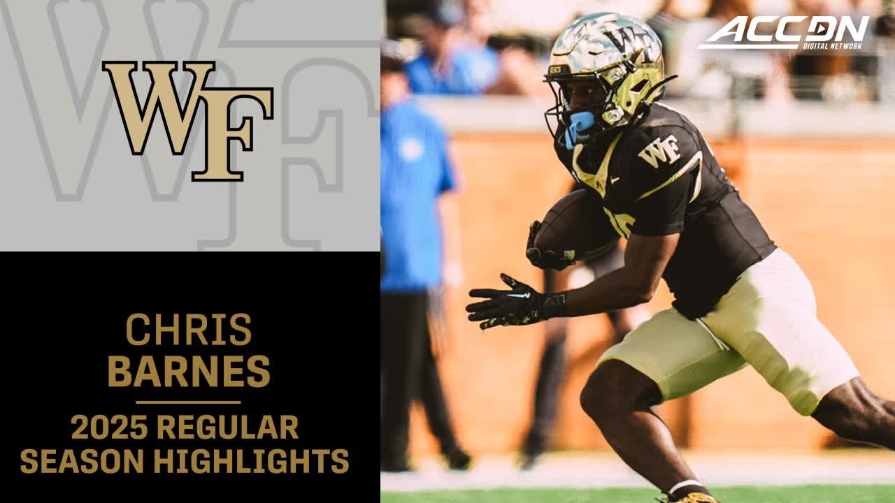 Chris Barnes 2025 Regular Season Highlights | Wake Forest Wide Receiver