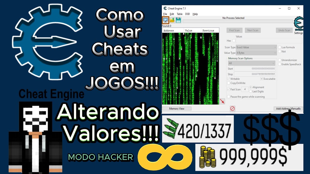 Tutorial Como Alterar Valores dos Jogos Usando Cheat Engine 2024!!!