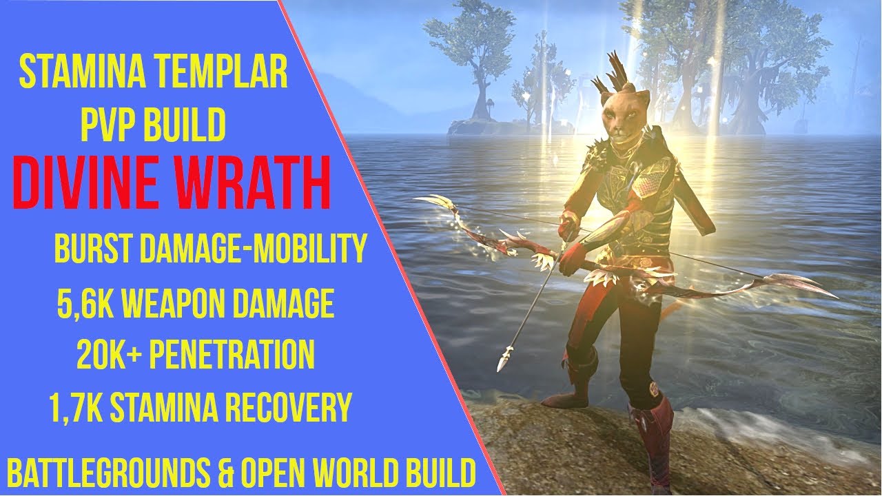 ESO Stamina Templar PVP Build - Divine Wrath - Firesong - Stamplar PVP Build