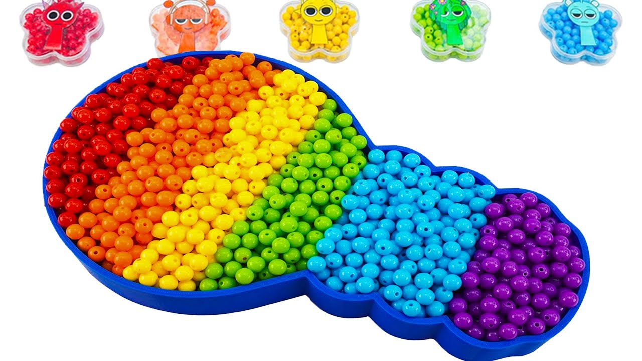 🌈 Satisfying ASMR | How to Make Rainbow Slime Balls