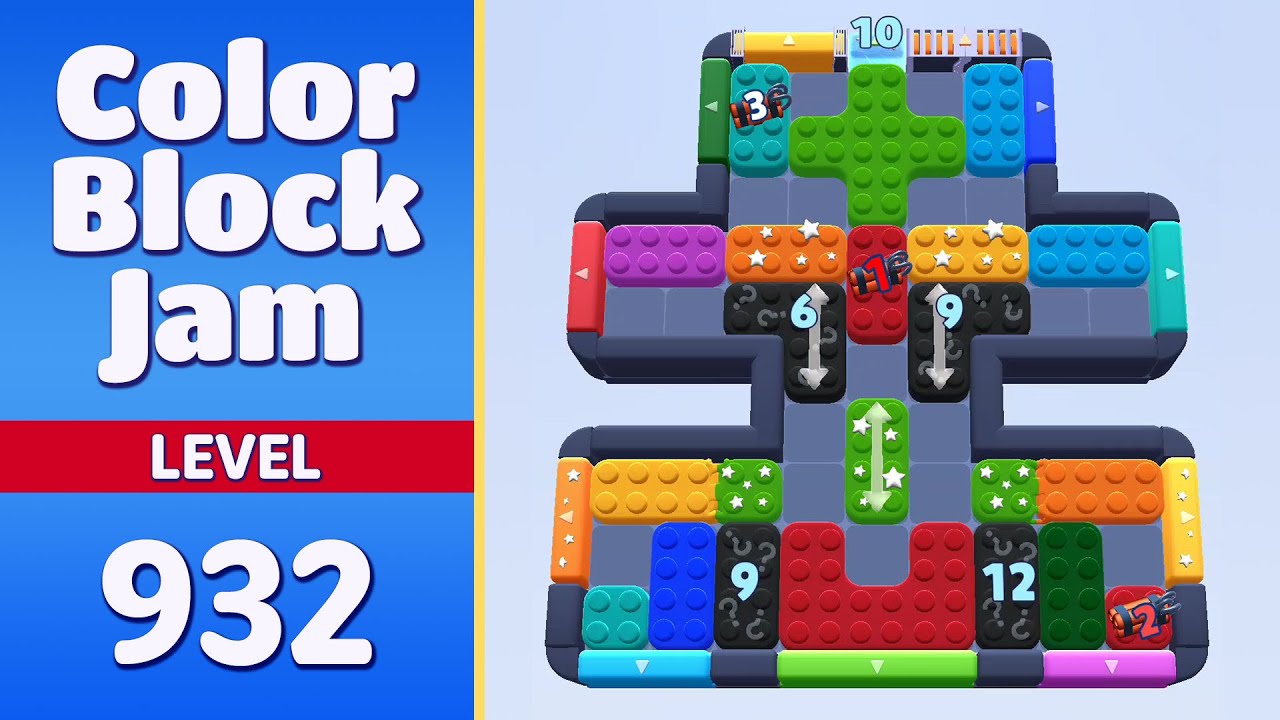 Color Block Jam Level 932 (933) | Every Puzzle Solved! 🎯