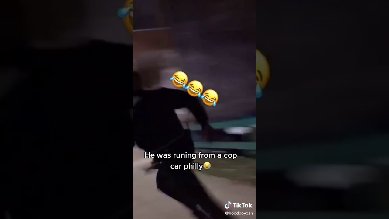 He was running from a cop car