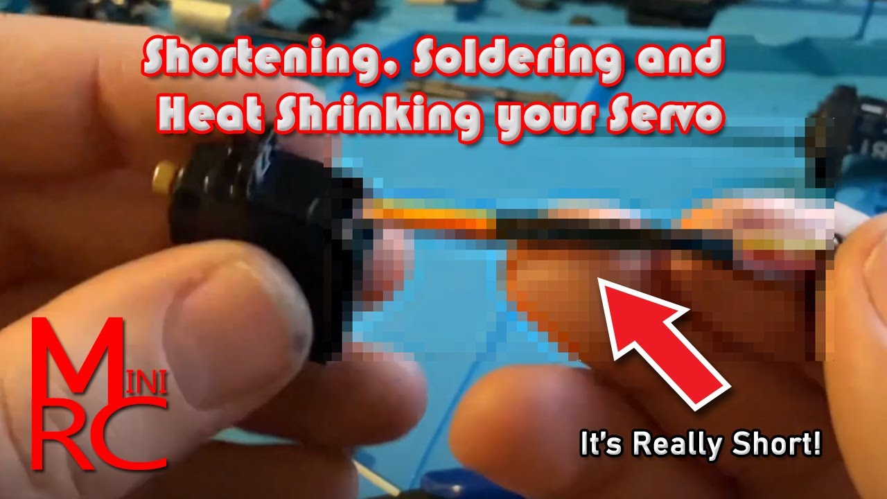 SCX24 and any “normal” rc servo - Shortening, Soldering, and Heat Shrinking your Servo!