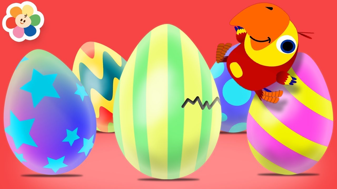 Aprende Animales con Larry Huevos Sorpresa | Videos Educativos para Niños de 2 a 3 Años | BabyFirst