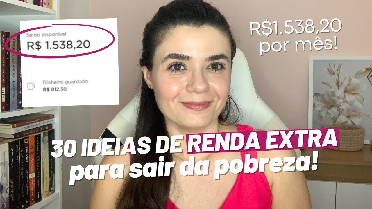 Como GANHAR DINHEIRO SEM SAIR DE CASA: 30 ideias de renda extra para sair da pobreza! #rendaextra