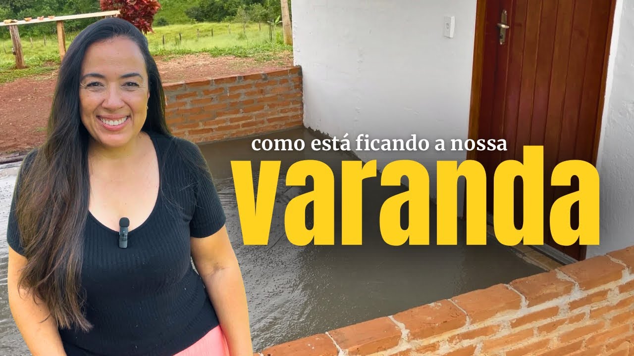 VIDA NA ROÇA: NOSSO CIMENTO QUEIMADO NA VARANDA ESTÁ SAINDO! + RECEITA DE SORVETE DE ABACATE