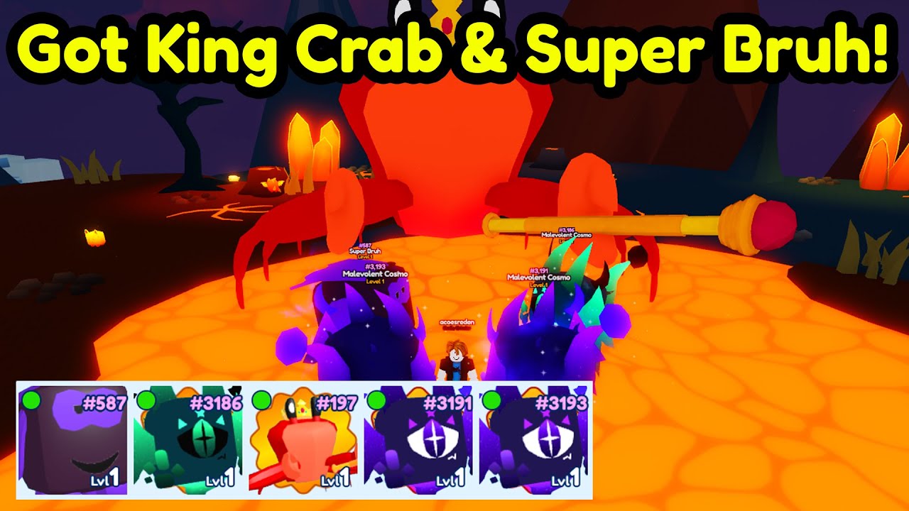I Got King Crab & Super Bruh Secret In New Update In Pet Catchers! (Roblox)