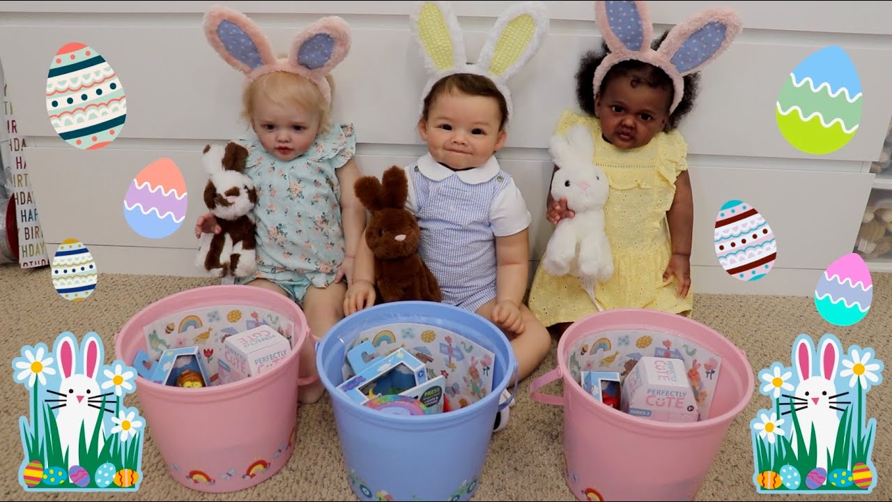 Reborn Toddlers Open Easter Baskets! | Kelli Maple