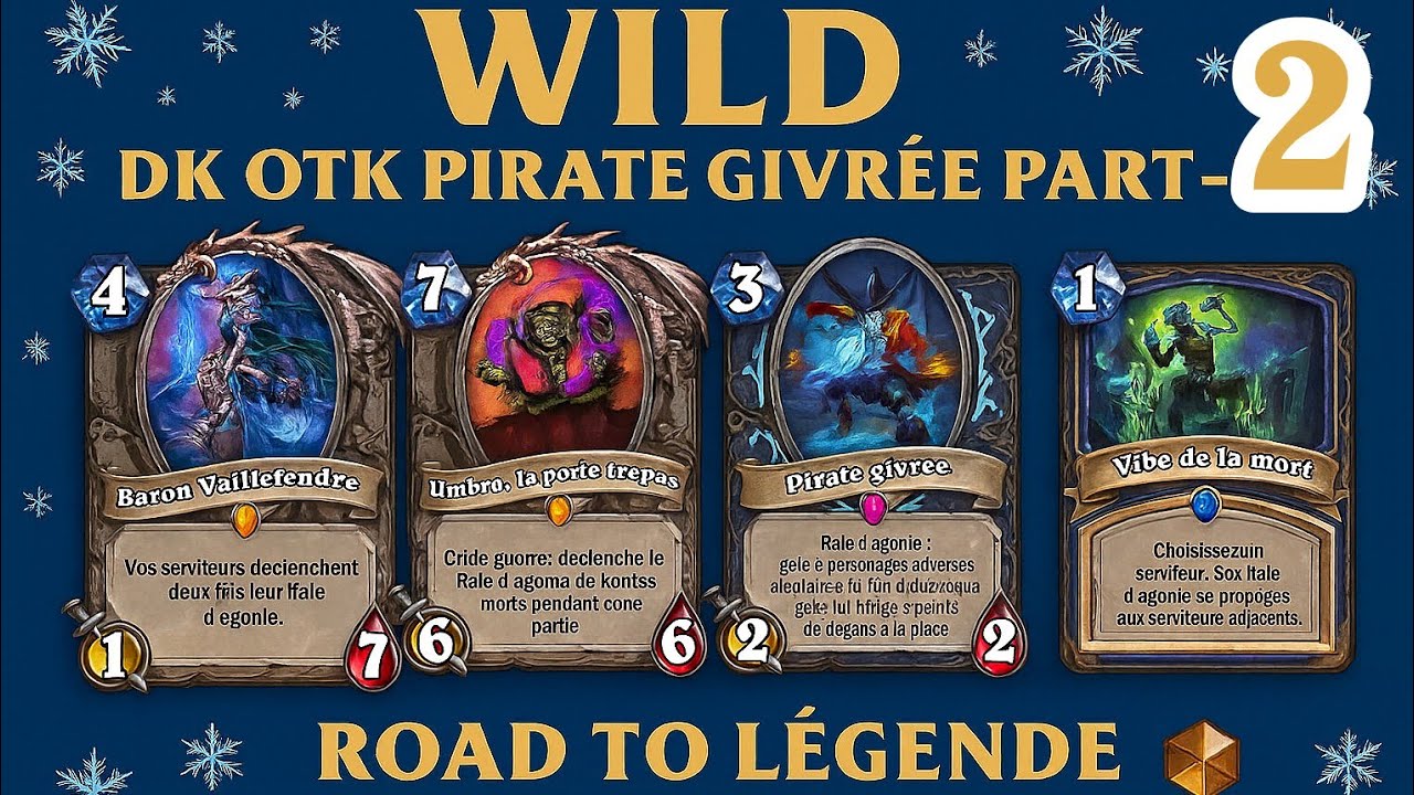 #hearthstone wild Dk Otk Pirate Givrée Part-2 Objectif légende 
