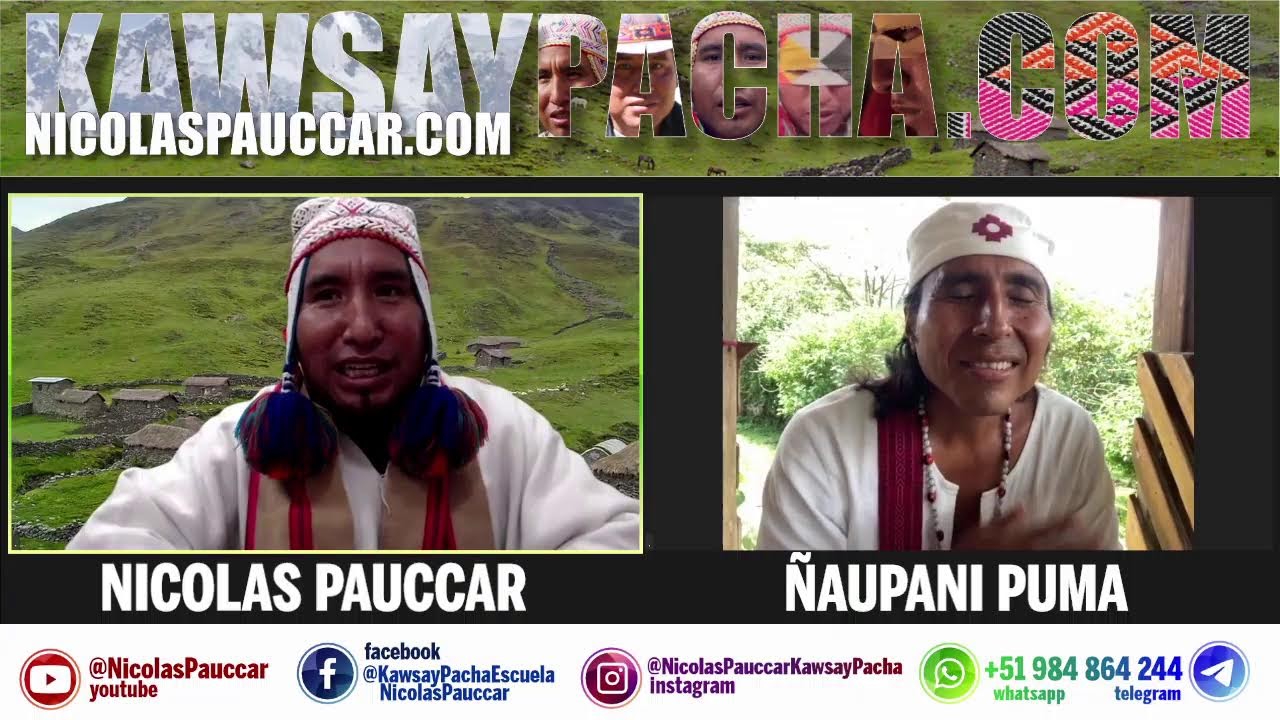 Nicolas Pauccar conversando con Ñaupani Puma