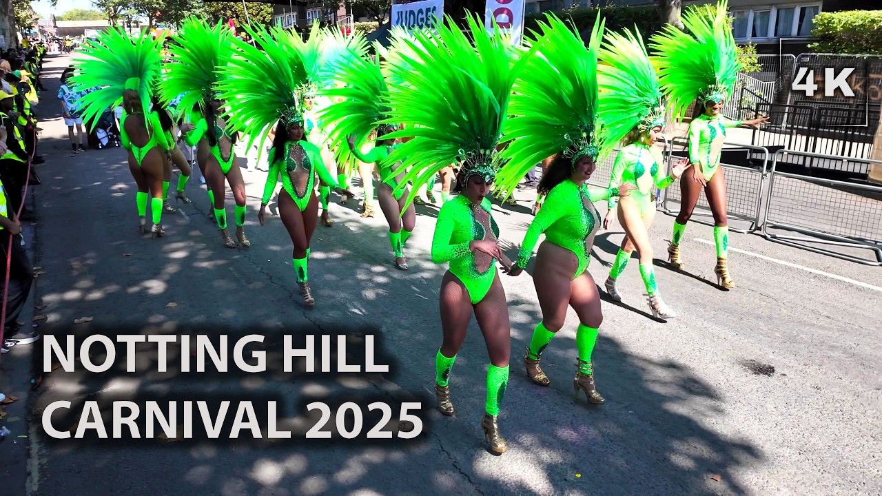 🇬🇧 Notting Hill Carnival 2025 : Full Main Day Parade! | 4K