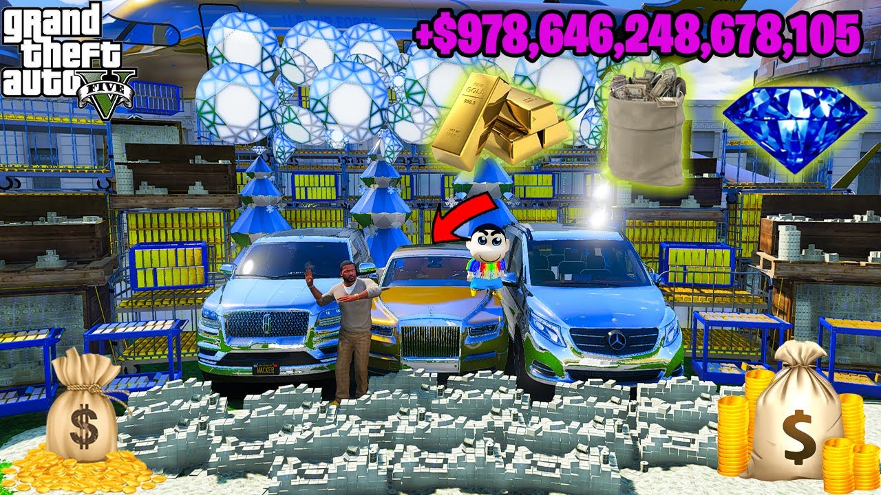 FRANKLIN TOUCH ANYTHING BECOME GOLD ll EVERYTHING IS FREE IN GTA5! HackerYatOP