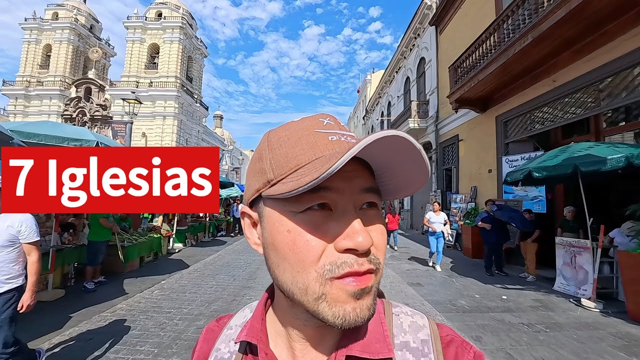 Pasar la Semana Santa como un PERUANO recorriendo las 7 iglesias en el Centro de Lima, Perú