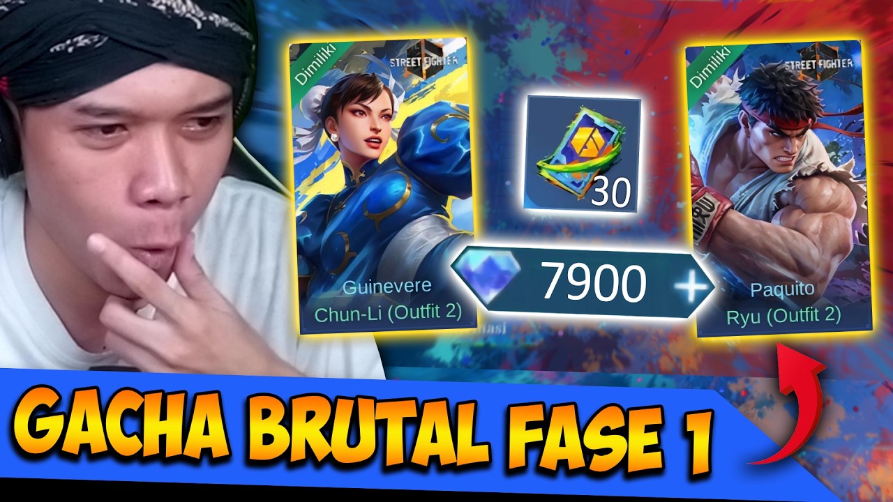 Gacha Brutal 2 Skin Di Fase Pertama Event Mlbb x Street Fighter 6 !!!