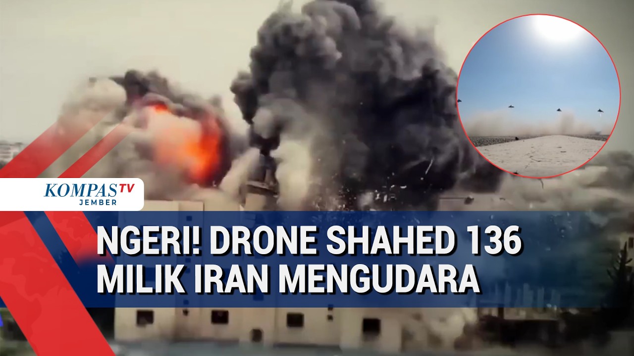 Gelombang Drone Iran Serbu Langit Timur Tengah, Israel dan Pangkalan AS Siaga Penuh