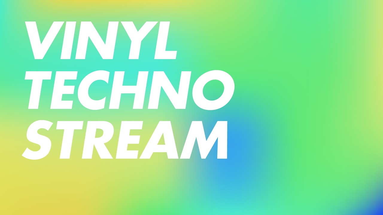 Vinyl Techno Stream - Thursday grooves 💃