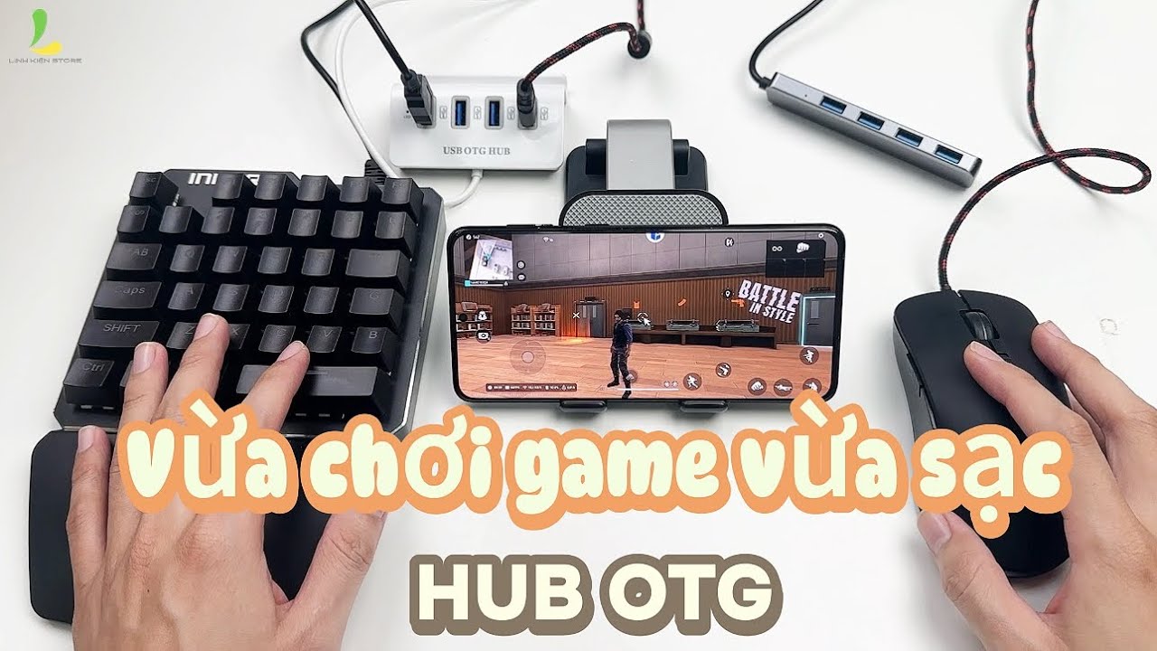 HƯỚNG DẪN vừa CHƠI GAME vừa SẠC trên HUB OTG