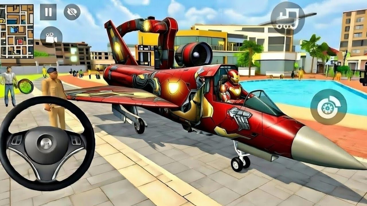 🤑Indian Thift Auto Simulator🤩Indian Showroom Purchase😯Modified Luxiry Iranman Fighter Jet & Car🥳Game
