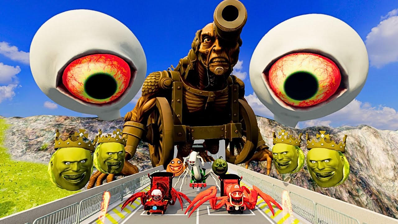 ALL MONSTERS Big & Small Cars with NEW CAN CAN SAHUR EATER & BUSS EATER & CAR EATER–BeamNG Drive