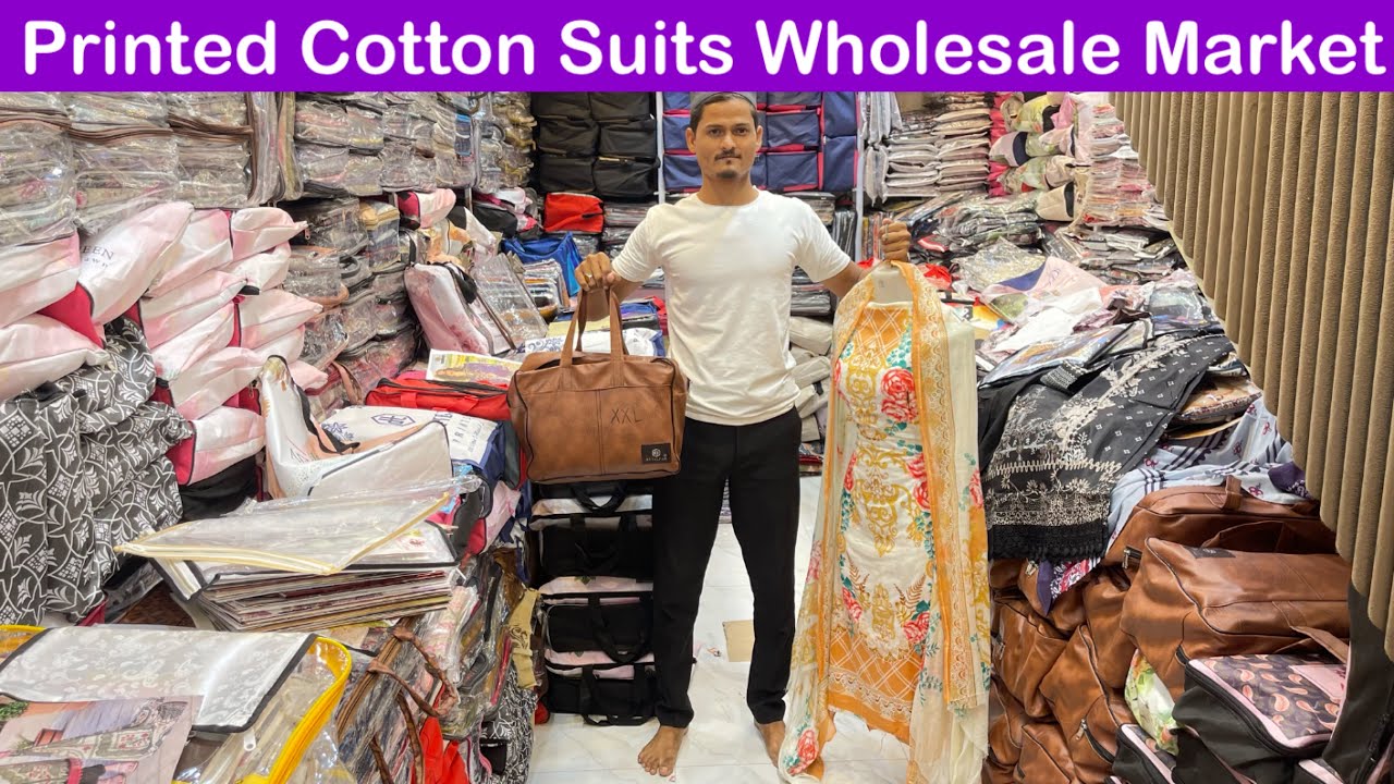 Printed Cotton SuitsWholesale Market in Pydhonie | Dress Material Wholesale Market |