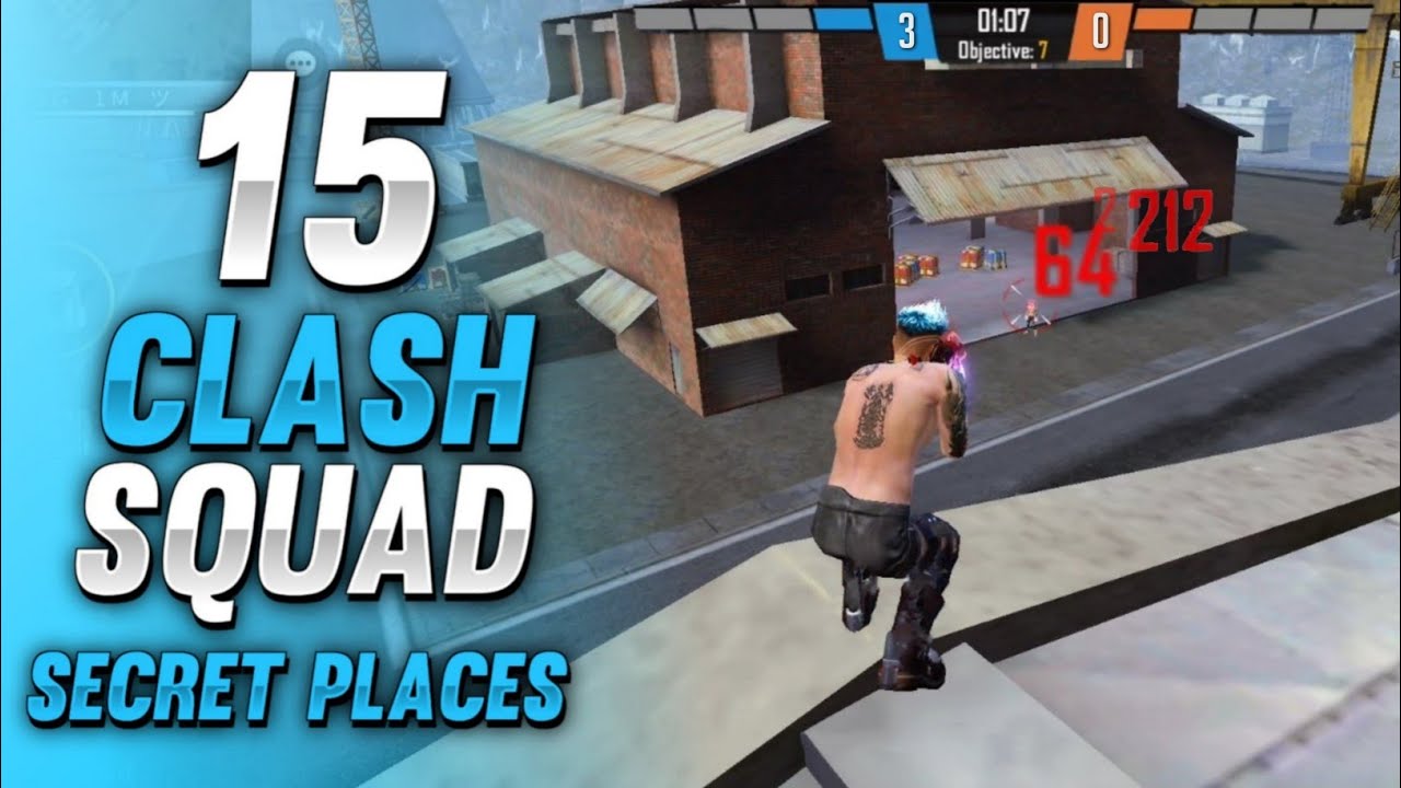 TOP 15 CLASH SQUAD SECRET PLACES IN FREE FIRE | CLASH SQUAD TIPS AND TRICKS IN FREE FIRE (PART - 10)