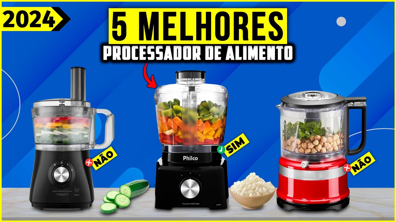 Os 5 Melhores Processador De Alimentos em 2024! // Tem Multiprocessador e Outros