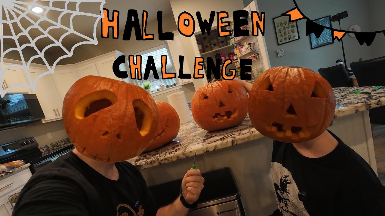 Pumpkin Face-Off 🎃 Dad vs Dude | Epic Halloween Carving Challenge