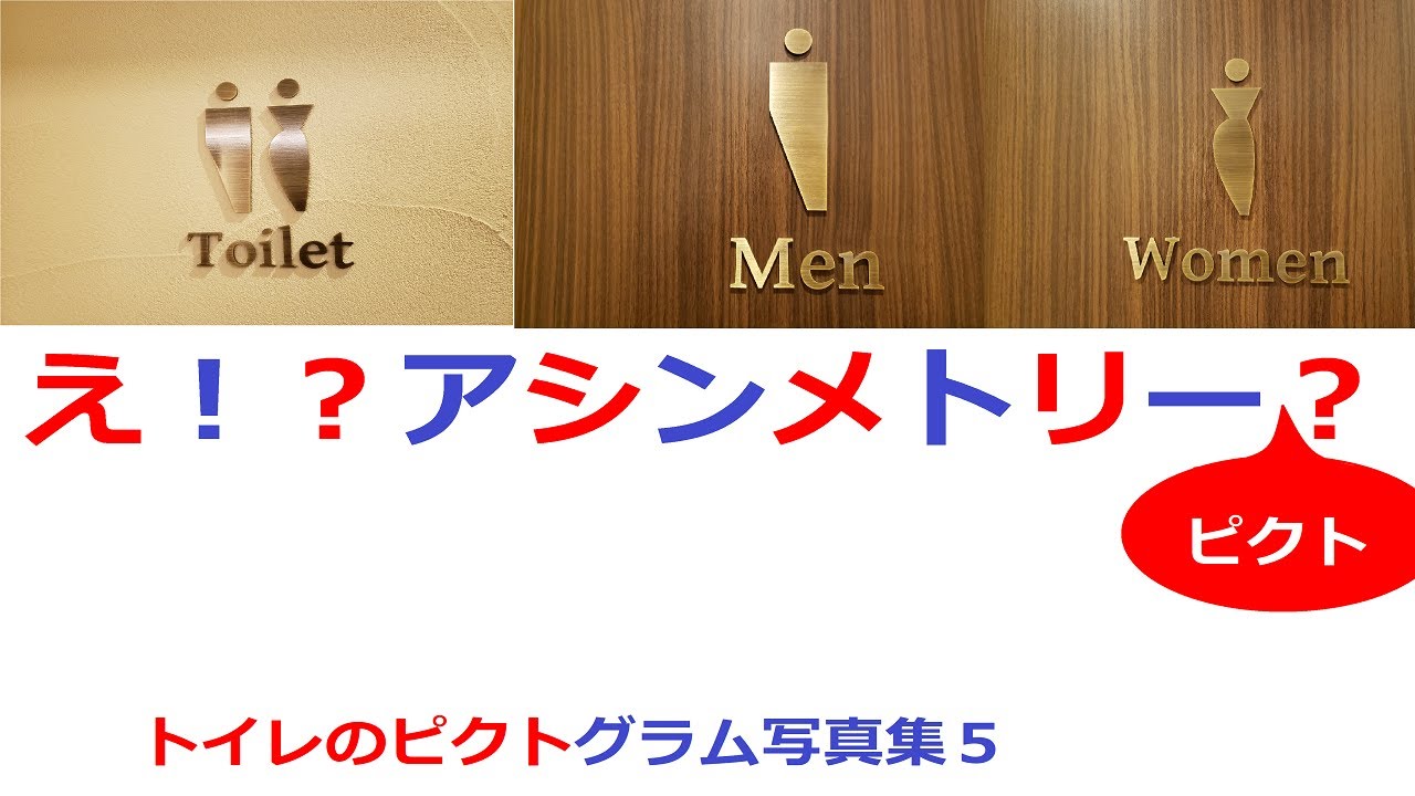 トイレのピクトグラム写真集５　長野県・山梨県・兵庫県・サービスエリアで撮影