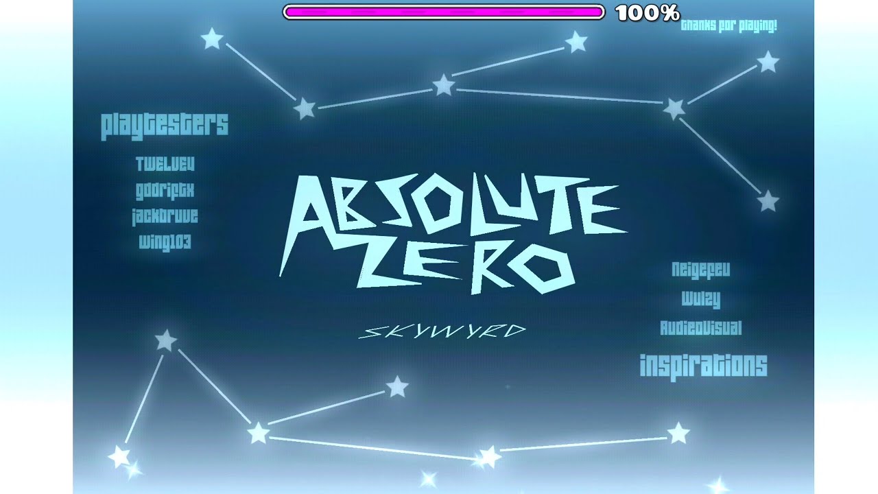 [106469014] ABSOLUTE ZERO (by skyward, Insane) [Geometry Dash]