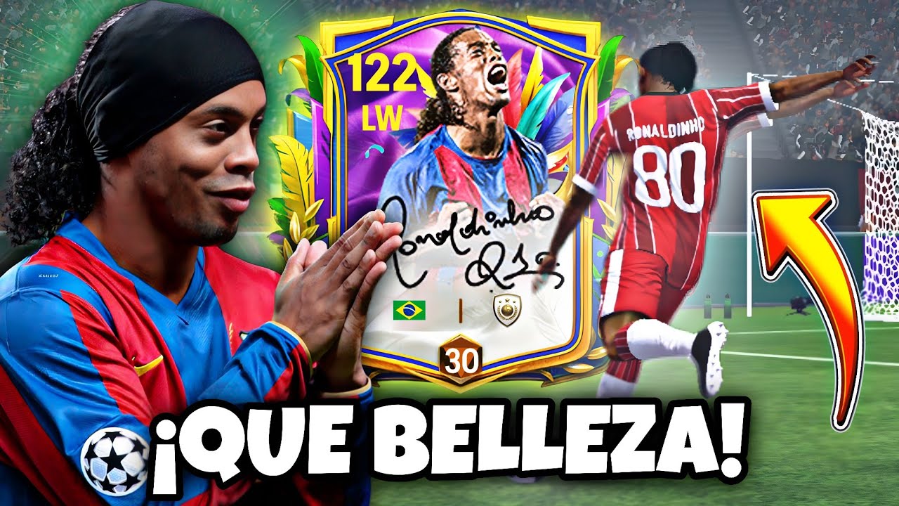 🇧🇷¡USÉ la NUEVA CARTA de RONALDINHO 117 *FIRMADO* en FC MOBILE!☠️