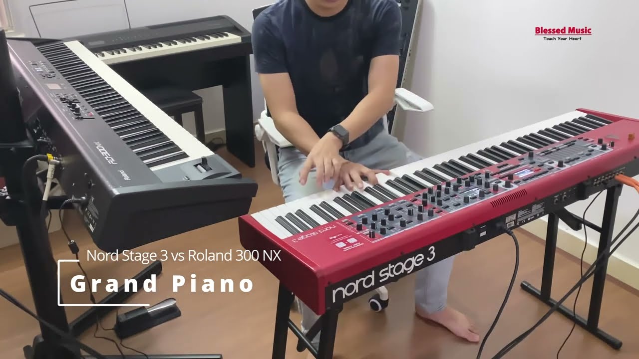 Nord Stage 3 (4,400 $) vs Roland RD 300 NX (2,000 $)|Sounds Comparison|Blessed Music