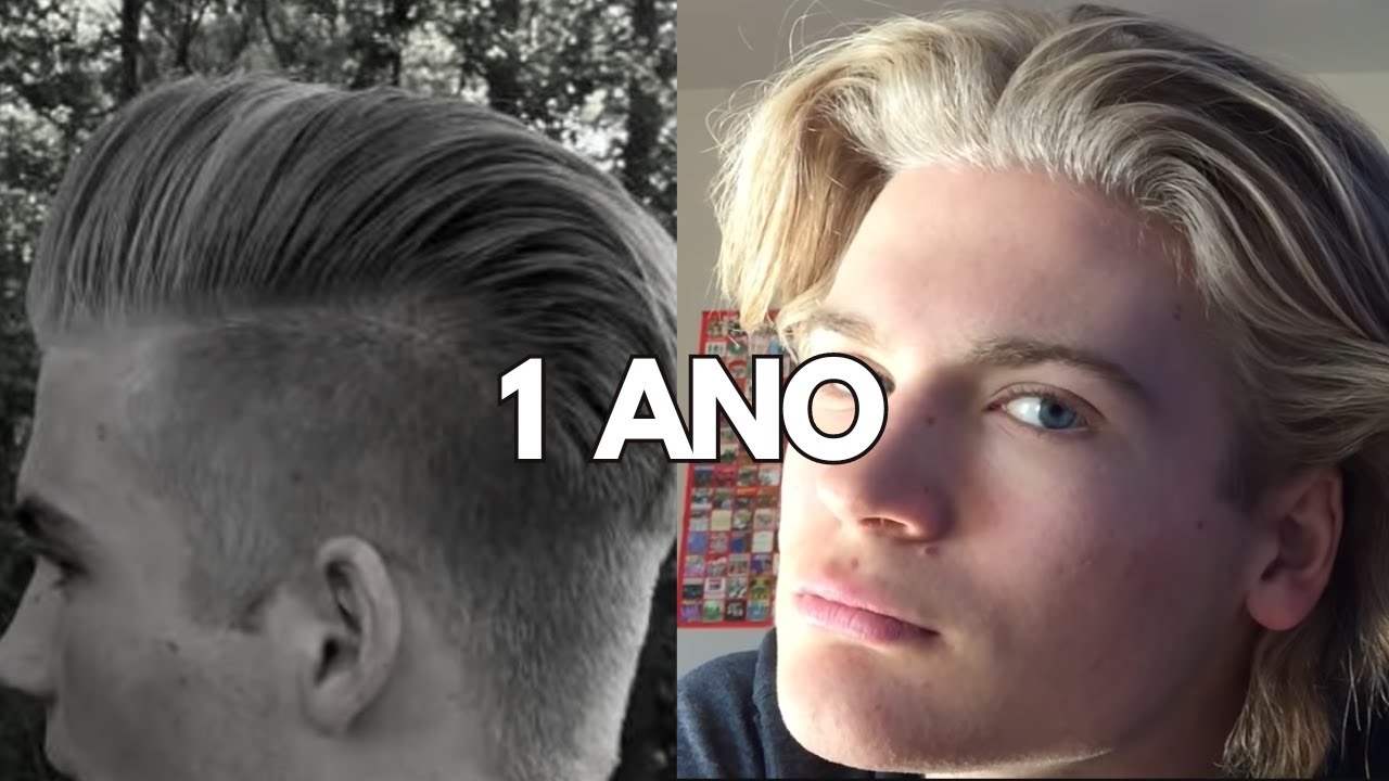 1 ANO (12 MESES) - Deixando o CABELO LISO 1C Crescer!!! / 1 YEAR HAIR GROWHT TIME LAPSE!