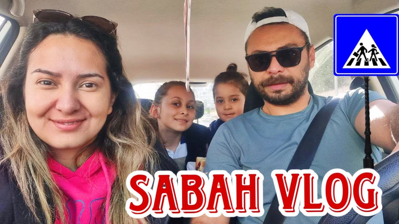 SABAH VLOG !! RÜYA VE RÜZGAR'I OKULA GÖTÜRÜYORUZ !!
