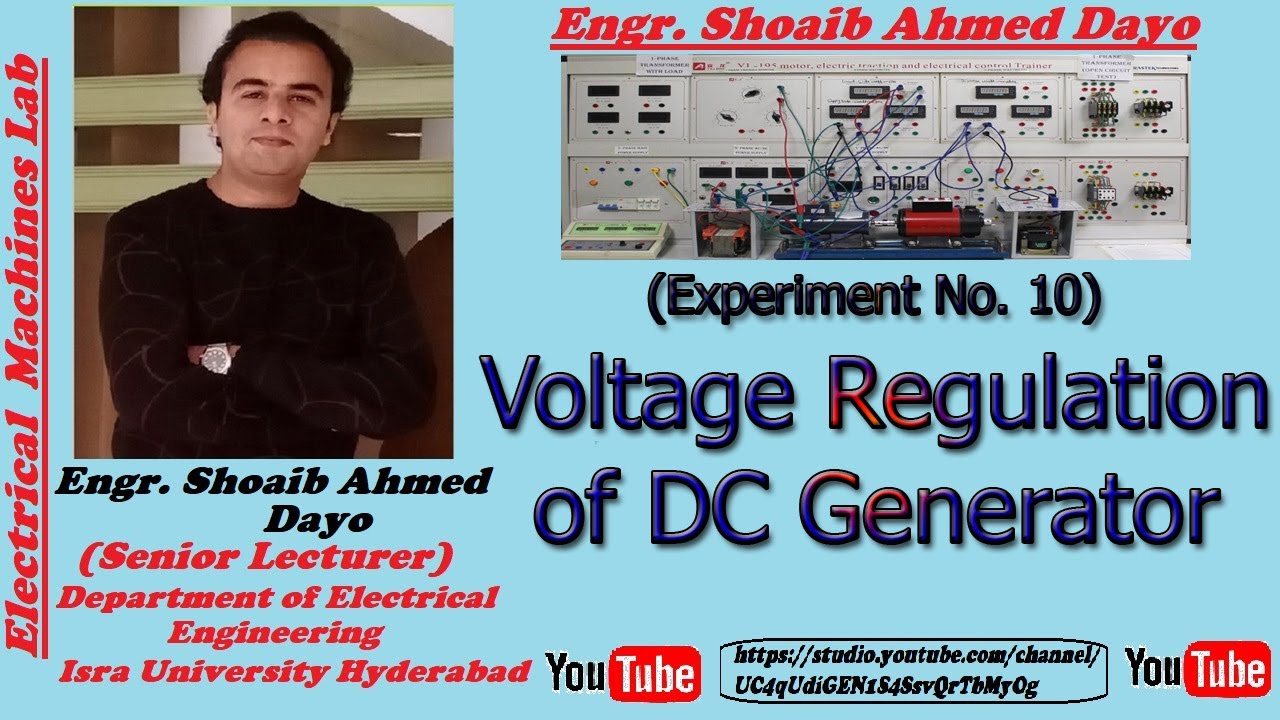 Voltage Regulation of DC Generator (Experiment No.10) | Electrical Engineering