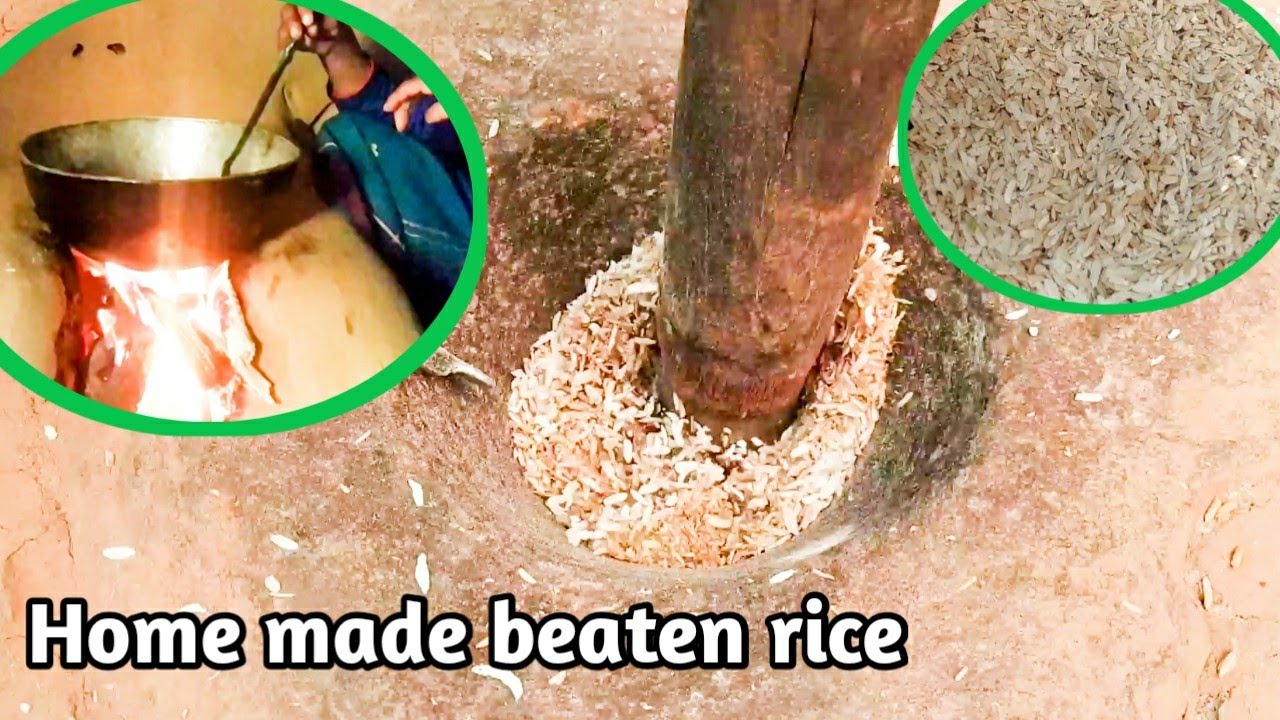 Making testy beaten rice in my home || Village life Nepal ||